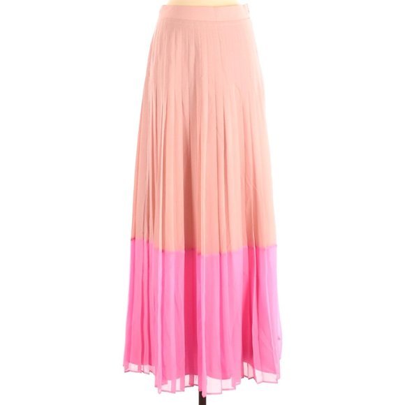 TED BAKER Petrus Color Block Pleated Maxi Skirt - Picture 2 of 5